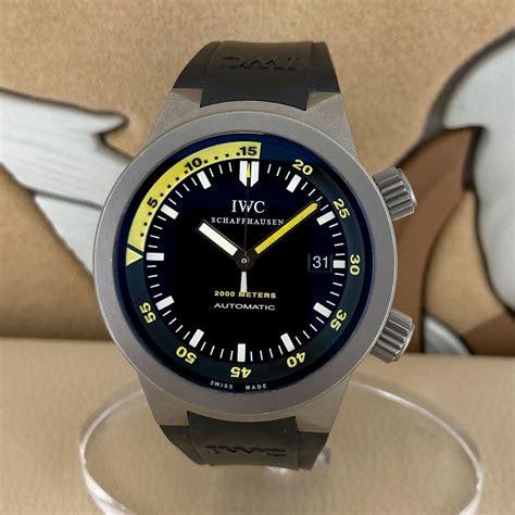 iwc cinturino gomma|Acquista IWC Aquatimer 2000 IW353804 .